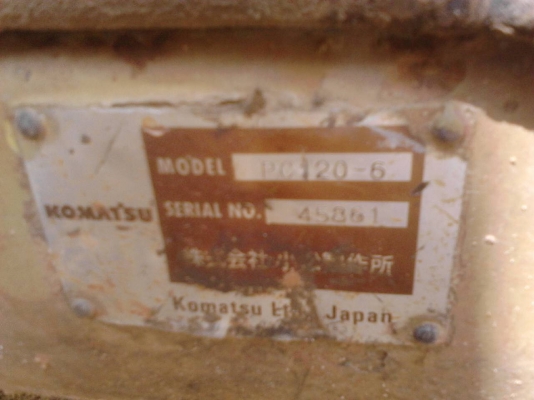 รถแบคโฮ KOMATSU  PC 120 - 6.      สนใจติดต่อ  081 - 6079515