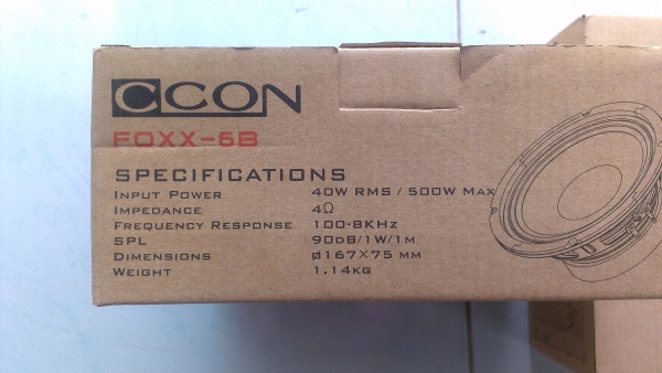 ลำโพงรถยนต์ Ccon FOX