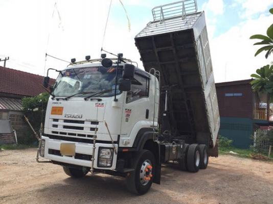 ขายรถสิบล้อ ISUZU DECA 360ปี55 ดั้มสามมิตร พ่วงแม่ลูก พ่วงรถสวยเดิมบาง