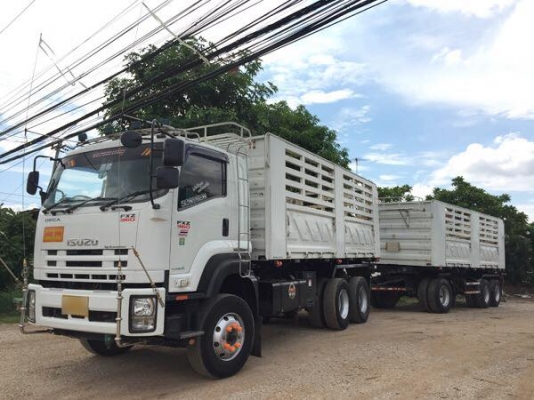 ขายรถสิบล้อ ISUZU DECA 360ปี55 ดั้มสามมิตร พ่วงแม่ลูก พ่วงรถสวยเดิมบาง