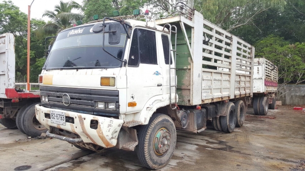 ขาย รถพ่วงแม่-ลูกไม่ดั้ม NISSAN UD วางเครื่อง HINO K13D 260 แรงม้า คัสซีสวยตลอดเส้น เอกสารเล่มทะเบียนพร้อมโอน
