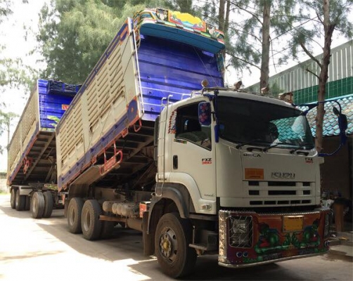 ขายรถสิบล้อ ISUZU DECA 360ปี56 ดั้มเหล็กคอกเกษตร พ่วงแม่ลูก พ่วงรถสวยเดิมบาง