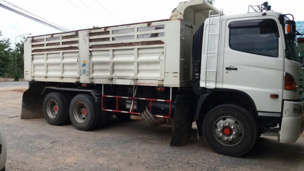 ขายรถสิบล้อ HINO FM2P 380แรง ปี56 พ่วงแม่ลูกดั้มเหล็ก อู่พนัส รถสวยมากวิ่งน้อย รถพร้อมใช้งาน