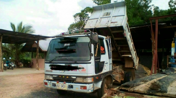 HINO-FD3H..HO7D 6ล้อดั้มพ์ พ.เวอร์ แอร์หนาวภาษีเต็มเล่มพร้อมชุดโอนยาง8.25ดีทั้งหกเส้นคัซีสวยๆ