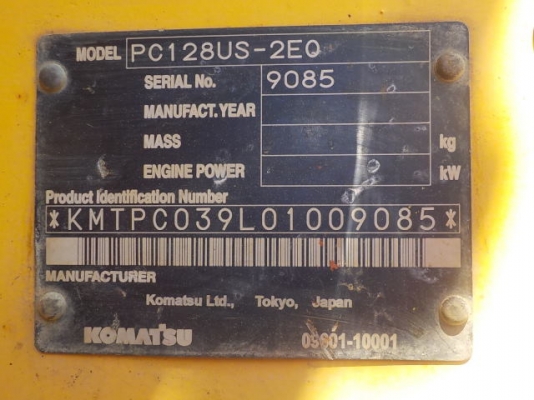 Komatsu PC128US-2EO ปี 2003 ใบแทร็คติดก้อนยาง นำเข้าจากญี่ปุ่น ถึงไทยเร็ว ๆ นี้ ราคาไม่แพงครับ