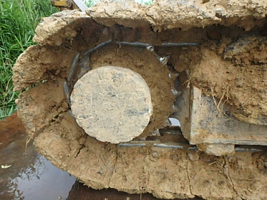 CAT 313CCR YR2004 ใบแทร็คติดก้อนยาง ใช้งานน้อยแค่ 2911 ชม. นำเข้าจากญี่ปุ่น