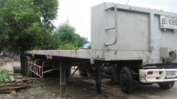 ลูกพ่วง3คานพื้นเรียบ ของ RCK รุ่งเจริญ ปี48 ยาว12.50ม สภาพสวยพร้อมใช้ ทะเบียนพร้อมโอน