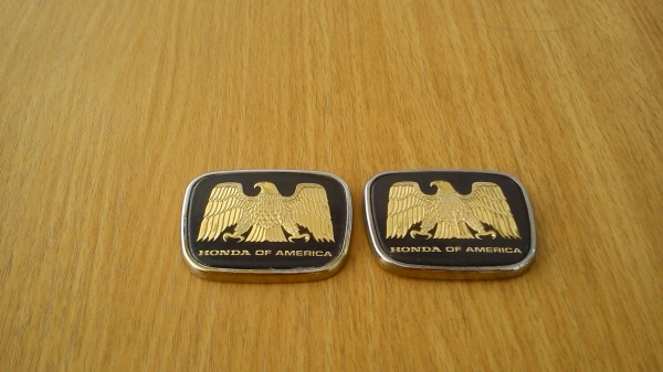 โลโก้ HONDA OF AMERICA ตัวสีทอง โลโก้ HONDA OF AMERICA ตัวสีทอง