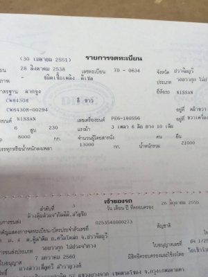 หัวลาก 2เพา นิสัน UD CWM430M-230ปี38 สภาพดีสวยเดิมๆพร้อมใช้ ทะเบียนพร้อมโอน หัวลาก 2เพา นิสัน UD CWM430M-230ปี38 สภาพดีสวยเดิมๆพร้อมใช้ ทะเบียนพร้อมโอน