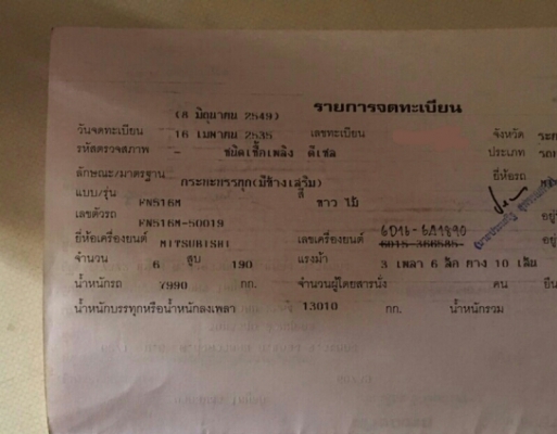 สิบล้อ มิตซู FUSO FN516M 6D16-195เพาเดียว ช่วงยาว 6.50ม สภาพดีสวยเดิมๆพร้อมใช้งาน ทะเบียนพร้อโอน สิบล้อ มิตซู FUSO FN516M 6D16-195เพาเดียว ช่วงยาว 6.50ม สภาพดีสวยเดิมๆพร้อมใช้งาน ทะเบียนพร้อโอน