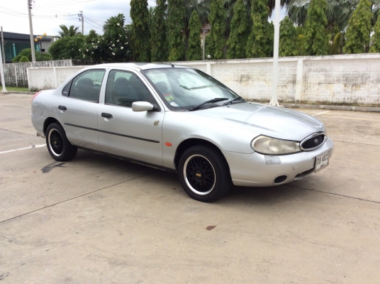 ขายรถฟอร์ด มอนดิโอ ปี98 เครื่องโตโยต้า 3Sหัวฉีด เกียร์ออโต้ ติดแก๊สLPG เพาเวอร์ ไฟฟ้า airbag2ใบ เบรคABS ภายในเดิมสวยๆเบาะหนังสวยสะอาด แอร์วิทยุCD ต้วถังเดิมตะเข็บเดิมทั้งคันไม่มีชน สีเงาสวยบางเดิม แม็กBBS รถขับดีเลยครับ พร้อมใช้ได้เลย ขายถูกครับ