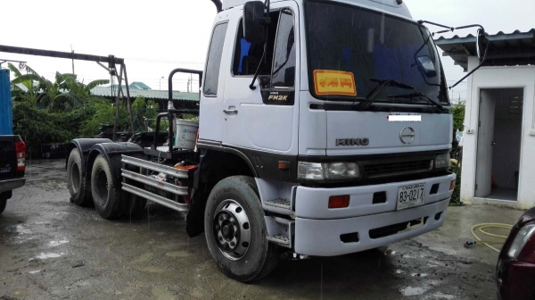 หัวลากมือสอง/ Hino FM2K/ 260 แรง ปี 42 เกียร์อีตัน/ กระจกไฟฟ้า/ สวยเต็มตามรุ่น