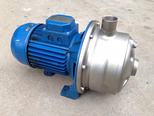 ขายปั้มน้ำหอยโข่งหัวปั้มสแตนเลส แรงดันสูงใบพัด 2ชั้น Ebara 1HP. 380V สภาพสวย วิ่งนิ่มเดิมๆ พร้อมใช้งาน