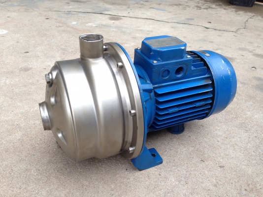 ขายปั้มน้ำหอยโข่งหัวปั้มสแตนเลส แรงดันสูงใบพัด 2ชั้น Ebara 1HP. 380V สภาพสวย วิ่งนิ่มเดิมๆ พร้อมใช้งาน