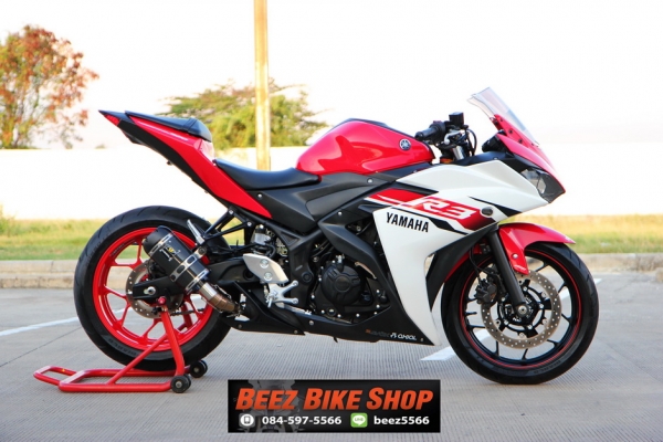 ขาย Yamaha R3 ABS ปี 2015 สภาพป้ายแดง แต่งเต็ม ล้อโต ทะเบียนแท้โอนทั่วไทย