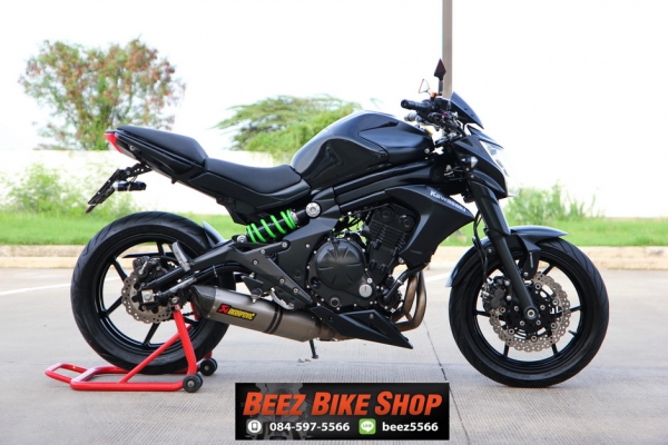 <<ดาวน์ 39,000>>ขาย Kawasaki ER650 ABS รุ่นปี 2014 สภาพป้ายแดง วิ่งน้อย ทะเบียนพร้อมโอน