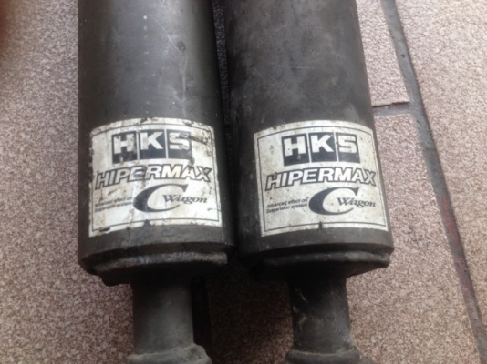 โช้คเเต่ง HKS คู่หลังสไลดกระบอกได้เก่าญี่ปุ่นเเท้สภาพดัเเห้งๆไม่ได้ล้างคู่ละ