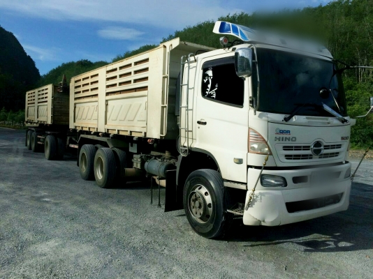 Hino 344 พ่วงหางสามเพลา ดั้ม 22 ล้อ รถบ้านมือเดียวออกห้างคะ Hino 344 พ่วงหางสามเพลา ดั้ม 22 ล้อ รถบ้านมือเดียวออกห้างคะ