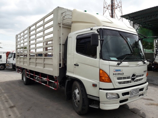 Hino FG8J 6ล้อ กระบะคอกสูง 220แรงม้า ปี55 ยาว7.5เมตร