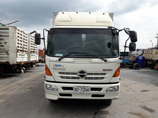 Hino FG8J 6ล้อ กระบะคอกสูง 220แรงม้า ปี55 ยาว7.5เมตร