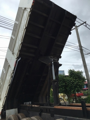 ขายรถพ่วงดัมพ์ ISUZU เครื่อง 360 แรง ปี 55 กระบะดัมพ์สามมิตร ลูก 3 เพลาแท้ ยางเต็ม พร้อมใช้งาน