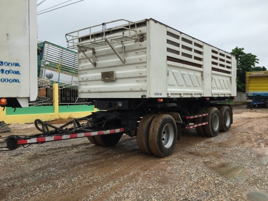 ขายรถพ่วงดัมพ์ ISUZU เครื่อง 360 แรง ปี 55 กระบะดัมพ์สามมิตร ลูก 3 เพลาแท้ ยางเต็ม พร้อมใช้งาน