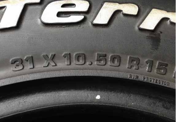 ยาง All BF Goodrich 31 10.5 R15 ดอกเต็ม ใช้ยาว ราคาไม่แพง