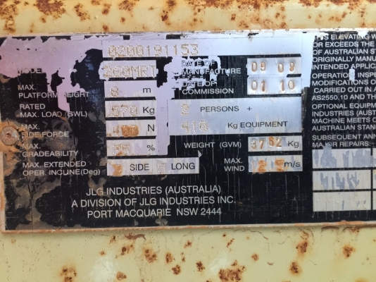 รถกระเช้า JLG (AUSTRALIA) ยกสูง8 m รับหนัก 570 kg รถกระเช้า JLG (AUSTRALIA) ยกสูง8 m รับหนัก 570 kg