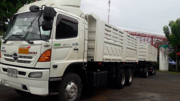 ขายรถบรรทุกสิบล้อดัมพ์ HINO แม่เดียว เครื่อง 380 แรง 2 เพลา ปี 54 กระบะดัมพ์สามมิตร มีระบบลากพ่วง ทะเบียนพร้อม