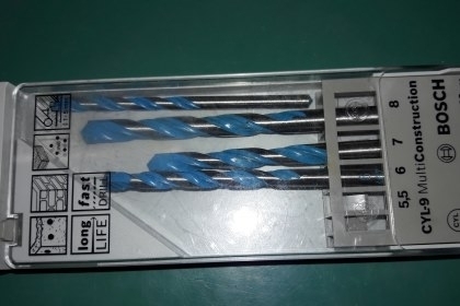 ขายดอกสว่านชุด4ดอกเจาะไม้ เหล็ก ปูน Bosch Made in Germany.