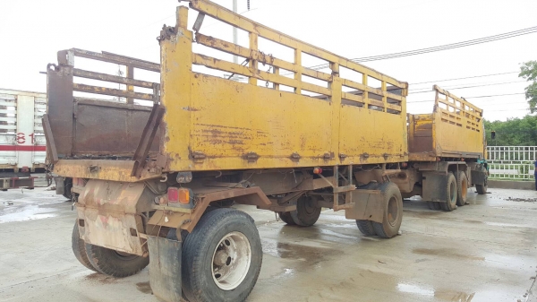 ขาย รถพ่วงดั้มแม่-ลูก ISUZU DECA 270 EURO 1 ปี 46 เครื่องเดิม 270 เกียร์เดิม ZF คัสซีสวยตลอดเส้น เอกสารเล่มทะเบียนพร้อมโอน