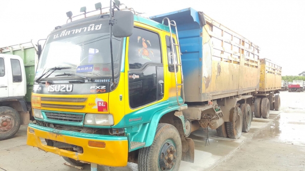 ขาย รถพ่วงดั้มแม่-ลูก ISUZU DECA 270 EURO 1 ปี 46 เครื่องเดิม 270 เกียร์เดิม ZF คัสซีสวยตลอดเส้น เอกสารเล่มทะเบียนพร้อมโอน