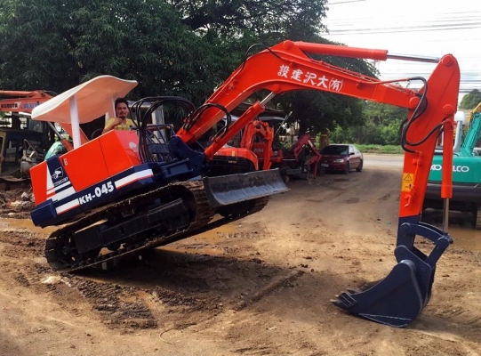 ขายรถขุดKUBOTA KH-045ขนาดเทียบเท่าpc50พร้อม(ลายหัวกระแทก)เก่านอกแท้ญี่ปุ่นมีเอกสารแจ้งจำหน่าย-โอนลอย