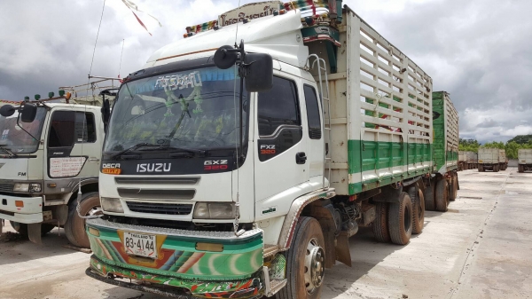 ขาย รถพ่วง ISUZU DECA 320  ปี 47 ดั้มเกษตรแม่-ลูก ต่ออู่ เอส ที เทรลเลอร์ คัสซีสวยตลอดเส้น เครื่องเดิม เกียร์เดิม เอกสารเล่มทะเบียนพร้อมโอน