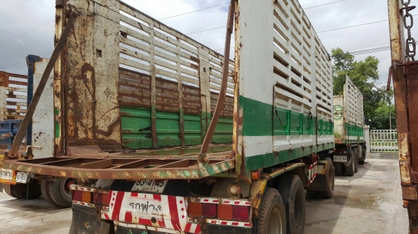 ขาย รถพ่วง ISUZU DECA 320  ปี 47 ดั้มเกษตรแม่-ลูก ต่ออู่ เอส ที เทรลเลอร์ คัสซีสวยตลอดเส้น เครื่องเดิม เกียร์เดิม เอกสารเล่มทะเบียนพร้อมโอน