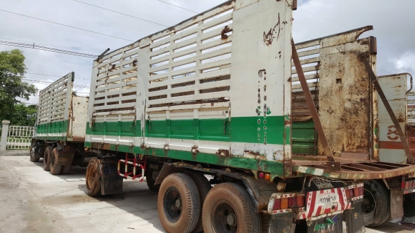 ขาย รถพ่วง ISUZU DECA 320  ปี 47 ดั้มเกษตรแม่-ลูก ต่ออู่ เอส ที เทรลเลอร์ คัสซีสวยตลอดเส้น เครื่องเดิม เกียร์เดิม เอกสารเล่มทะเบียนพร้อมโอน