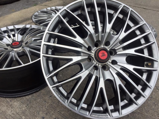 ขายล้อ LENSO Samurai Fusa ขอบ17x7 4รู100 สภาพสวย มีรอยตามการใช้งาน ไม่คดไม่ดุ้ง ชุดละ 6,900 บาท