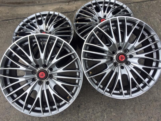 ขายล้อ LENSO Samurai Fusa ขอบ17x7 4รู100 สภาพสวย มีรอยตามการใช้งาน ไม่คดไม่ดุ้ง ชุดละ 6,900 บาท