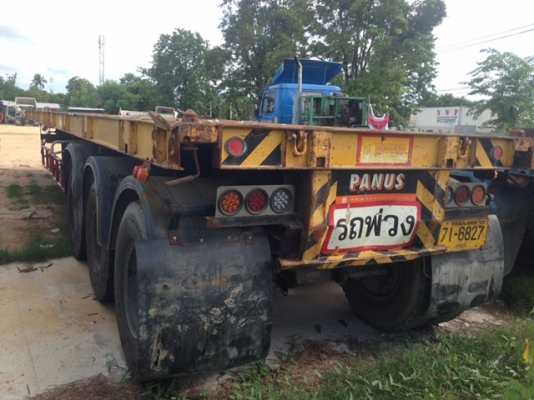 ขายด่วนหางพื้นเรียบ 3 เพลา ยี้ห้อ PANUS ปี 53