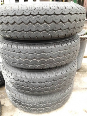 ล้อกะทะขอบ15 6 รูพร้อมยางป้ายแดงชุดล่ะ5500