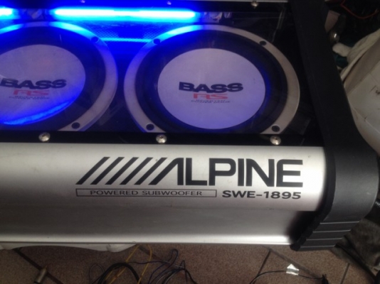 ตู้ซับ ALPINE SWE 1895 POWER 350W เก่าญี่ปุ่นเเท้สภาพสวยพร้อมใช้