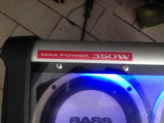 ตู้ซับ ALPINE SWE 1895 POWER 350W เก่าญี่ปุ่นเเท้สภาพสวยพร้อมใช้