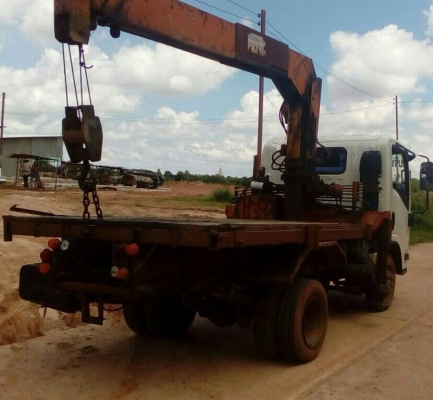 ขายแล้วครับ หกล้อ อีซูซุ NMR130ปี53ช่วงสั้นยาว3.20(ขายแต่รถ"ไม่รวมเครน)รถสภาพดีหัวบางเดิมใช้งานประจำ ทะเบียนพร้อมโอน ช่วงล้อต่อดั้ม ครับ