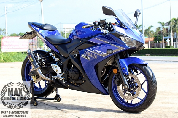 yamaha R3 ปี2015 สภาพนางงาม สวยโครตๆ รถมือเดียวป้ายแดง แต่งเพียบ
