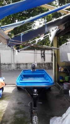 เรือ ไฟเบอร์ 3 ลอน 13 ฟุต พร้อมเครื่อง 30 แรง + ถังน้ำมัน