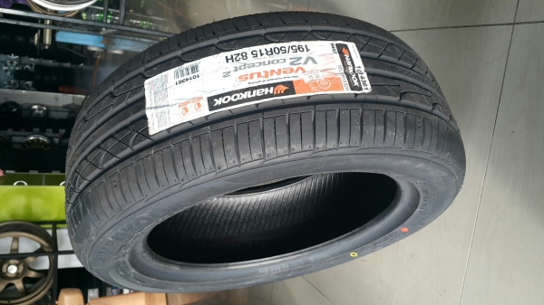 ยางใหม่ 195/50R15 hankook v2
