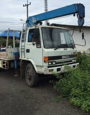 หกล้อ อีซูชุ ร็อค FSR11H 6BD1-165แรง ติดเครน TANADO 3ตัน 3ปอก 2ชัก ช่วงยาว5.80ม สภาพดีพร้อมใช้ ทะเบียนพร้อมโอน