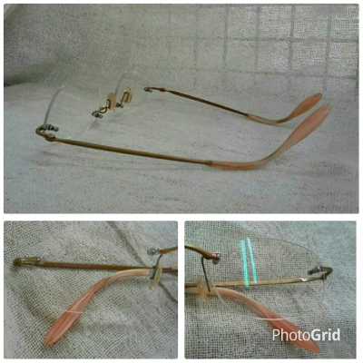 แว่นสายตายาวสำหรับชนชั้นนำ! ริมเลสไททาเนียม!  DAIFUKU Handmade in Japan  บิ๊กไซซ์!