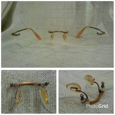 แว่นสายตายาวสำหรับชนชั้นนำ! ริมเลสไททาเนียม!  DAIFUKU Handmade in Japan  บิ๊กไซซ์!