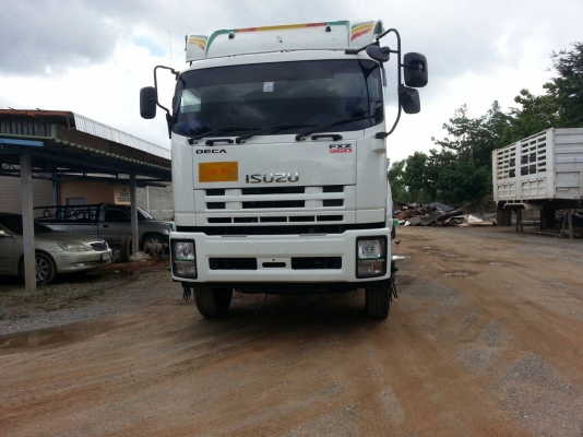 ขายรถสิบล้อพ่วง Isuzu dace FXZ 360 ปี55พ่วงแม่ลูกดั้มสามมิตร รถสวนพร้อมใช้งาน รถสวย